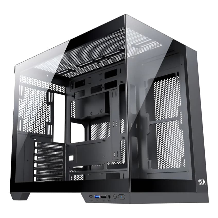 Gabinete Gamer Redragon Wideload Pro Ca-604b-pro Preto