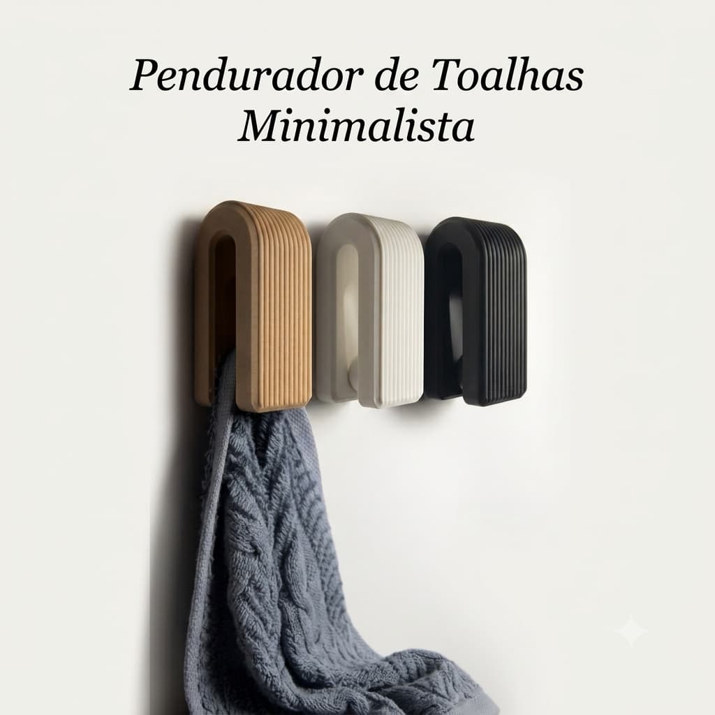 Suporte Porta Toalha Sem Furos DUPLA-FACE Design Minimalista Resistente Para Banheiro e Cozinha Gift