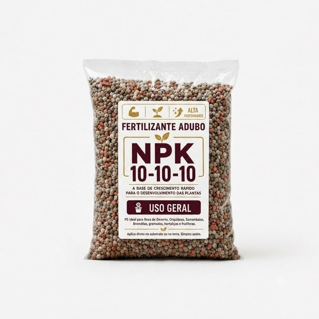 Adubo Fertilizante NPK 10-10-10 - Fertilizante Completo para Plantas, Hortas, Frutíferas e Gramados