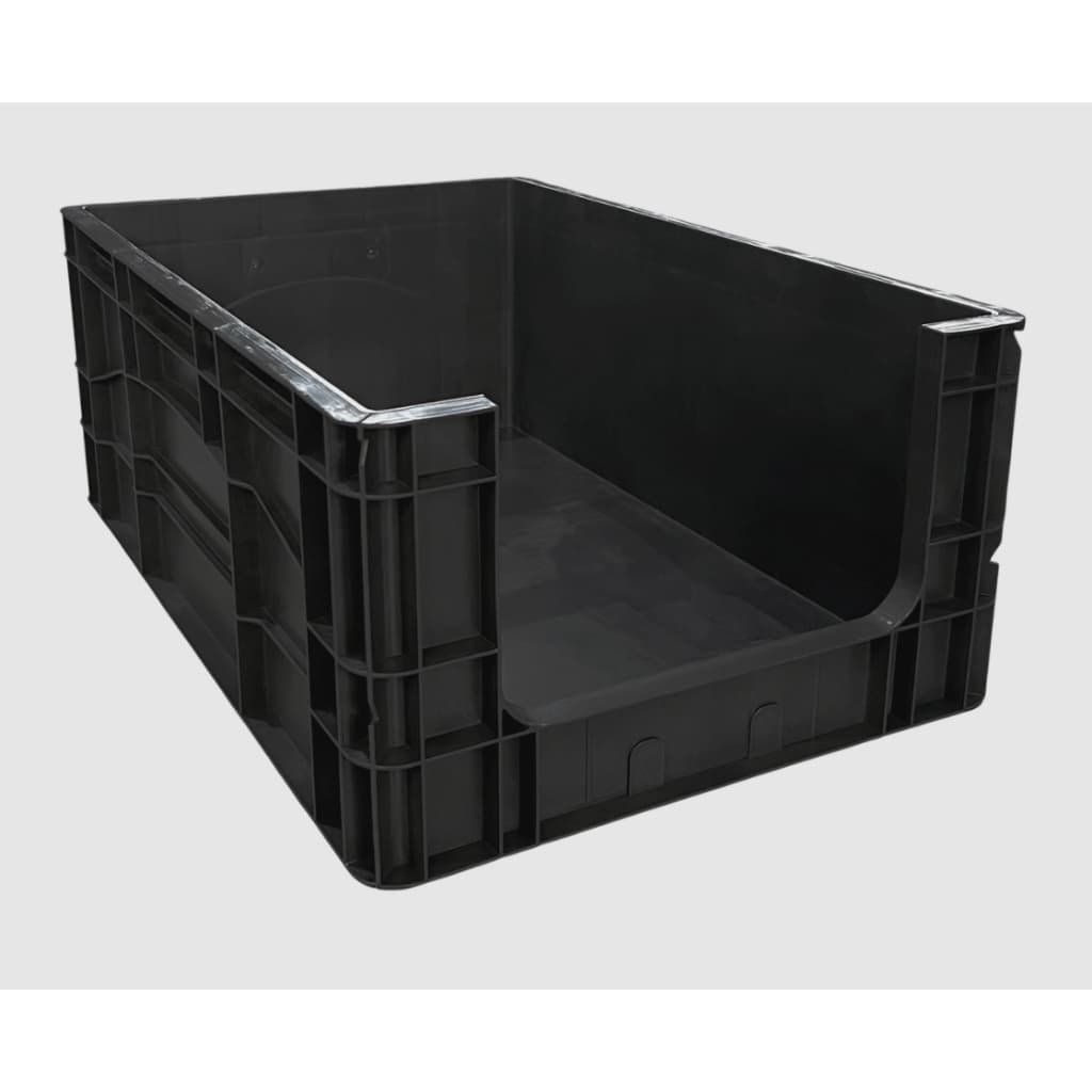 Gaveta Bin Gaveteiro 46L Organizador Empilhável Caixa Plástica Fechada Super Resistente P/ Lojas