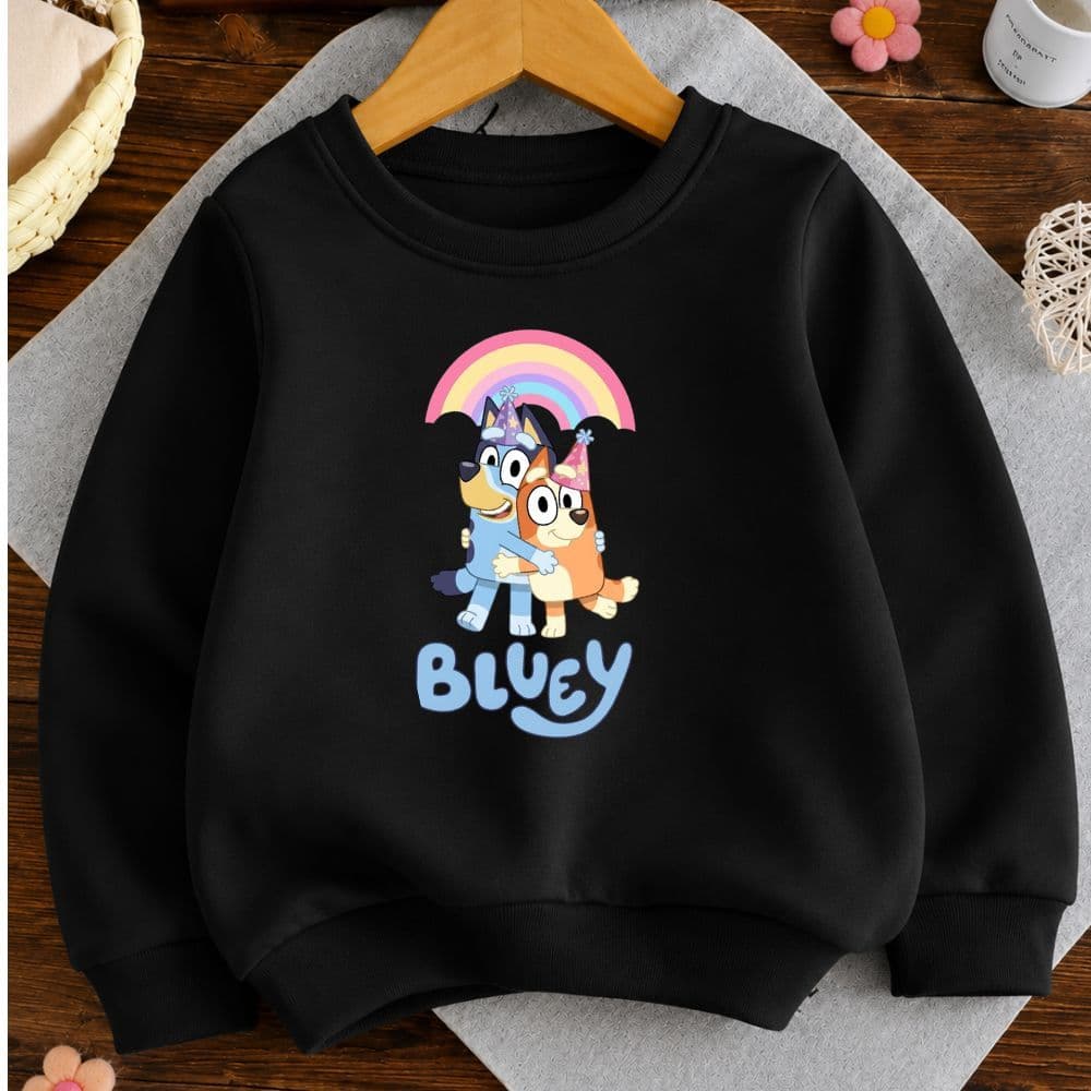 Moletom infantil e juvenil bluey bingo blusa de frio careca premium