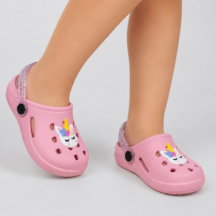 Sandália Chinelo Babuche Menina Unicórnio