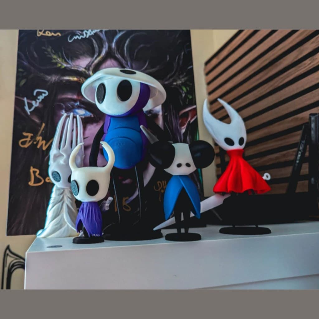 Bonecos Hollow Knight - Knight - Hornet - Colecionáveis