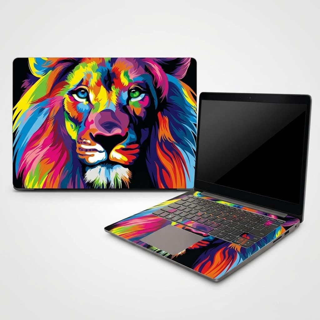 Skin Adesivo p/ Notebook Personalizado - Completo c/ 2 partes (Tampa e Teclado) - Capa Película Protetor Tablet Macbook