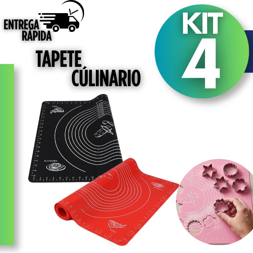 Tapete de Assar Silicone 40x50 Antiaderente Uso Culinário Cozinha