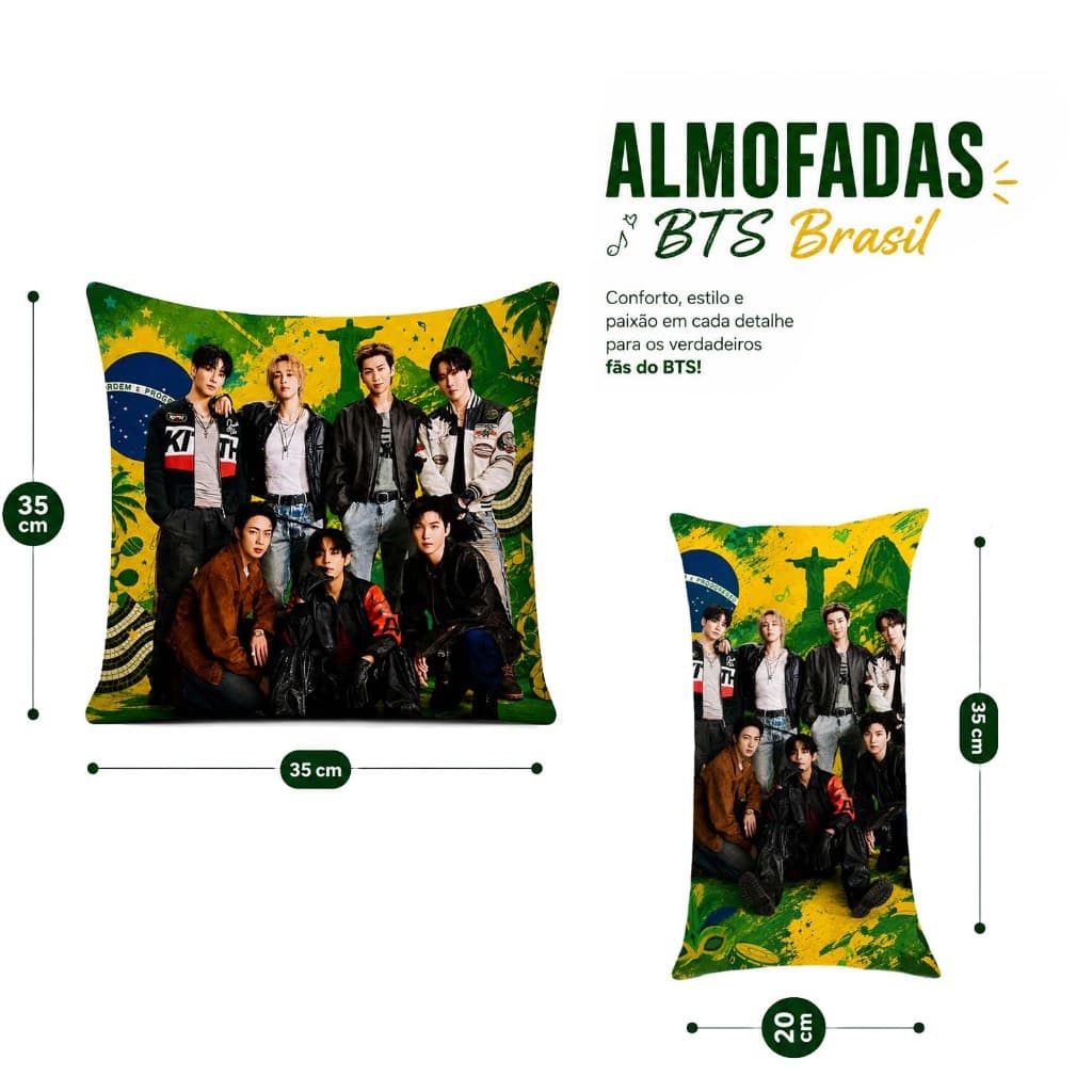 Almofada Decorativa - BTS Brasil