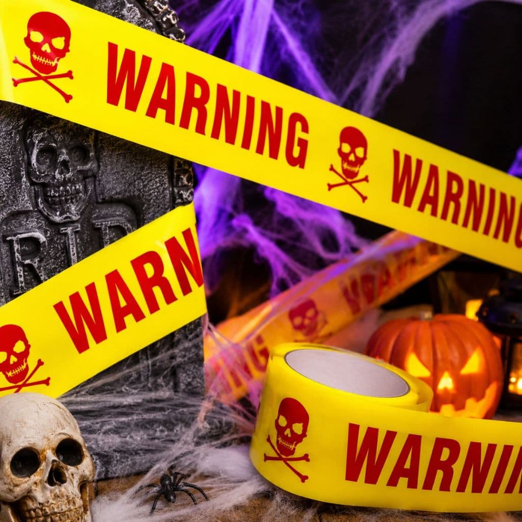 Fita Isolamento De Crime Faixa Segurança Decoração Halloween e Festas