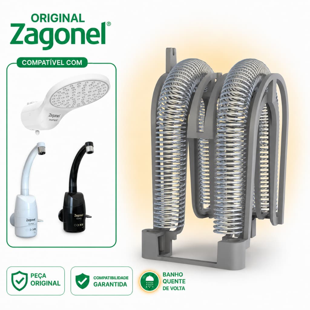 Resistencia Original Zagonel ND Optima Moment Move SS Gorducha Ducali Luna Lumen Pratica Polo Quadratta Fit Fluir Ideale