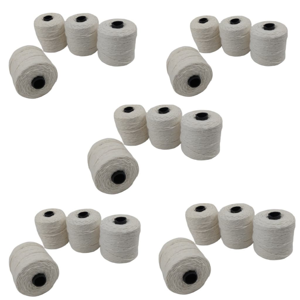Kit 20 Rolo Barbante Algodão Escolar Artesanato Cru 82m Cada Valtex