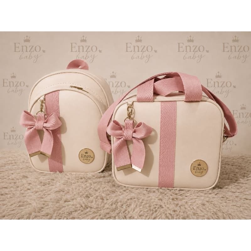 kit mochila maternidade com necesserie luxo impermeável menina e menino