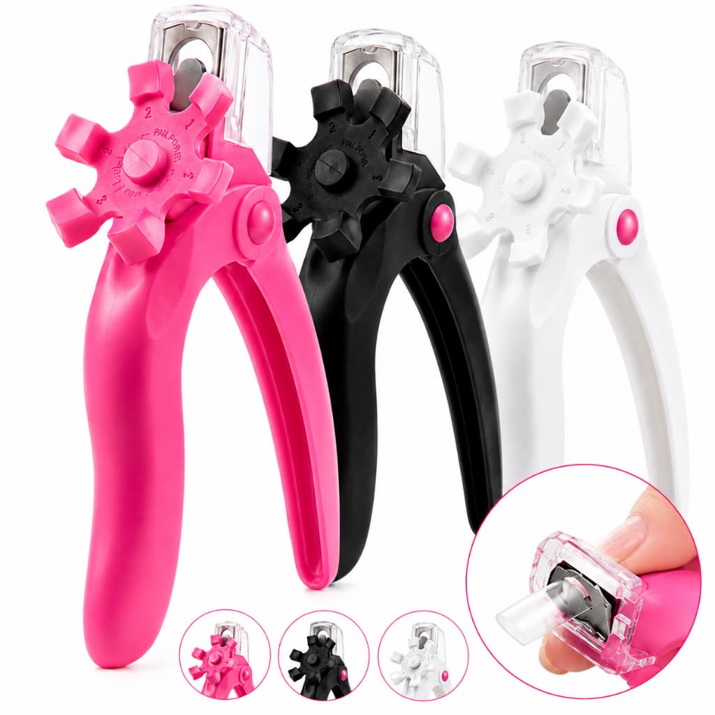 Cortador de Tips Ajustável Profissional Unhas Gel Acrigel Fibra Alongamento Nail Designer