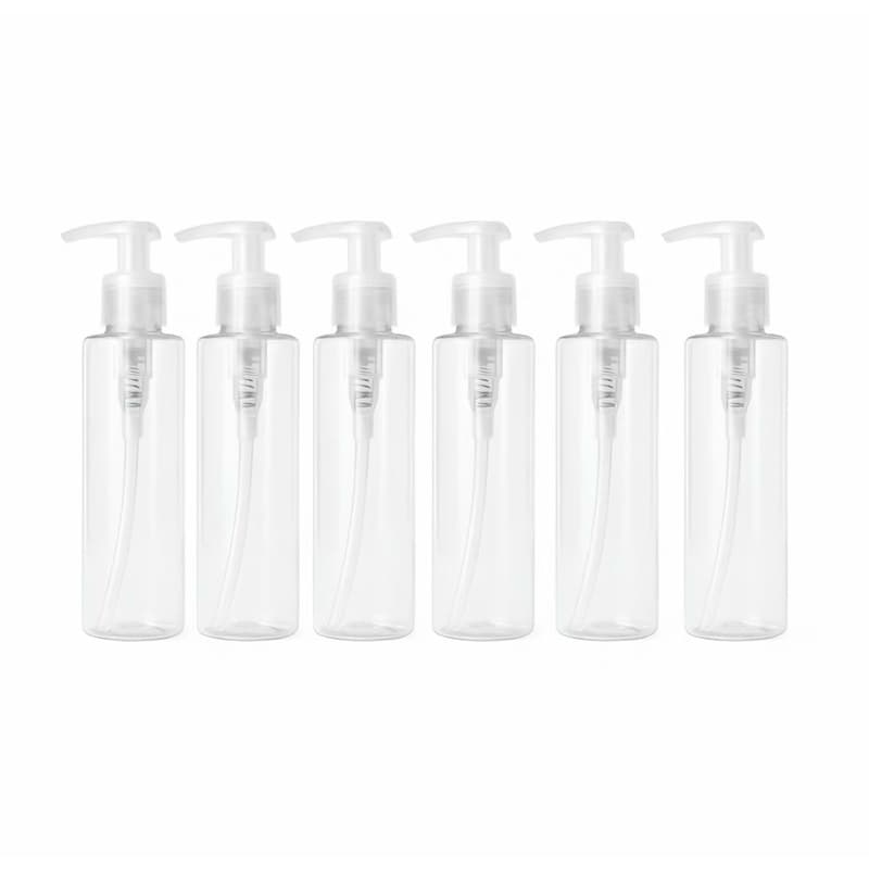 Kit 02 Frascos Pet 100ml Transparente + Válvula Pump.