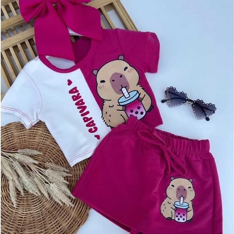 CONJUNTO CAPIVARA INFANTIL JUVENIL