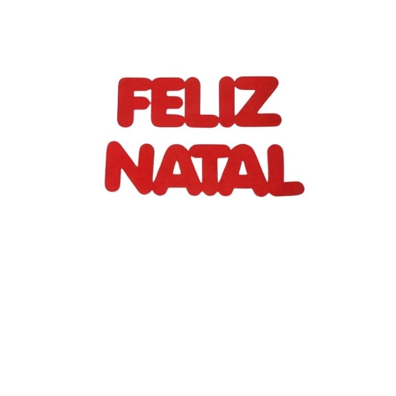 Recorte em EVA 10cm Kit Letras Decorativas Natal Enfeite Artesanato Decoração Festa Vermelho Preto Branco Dourado