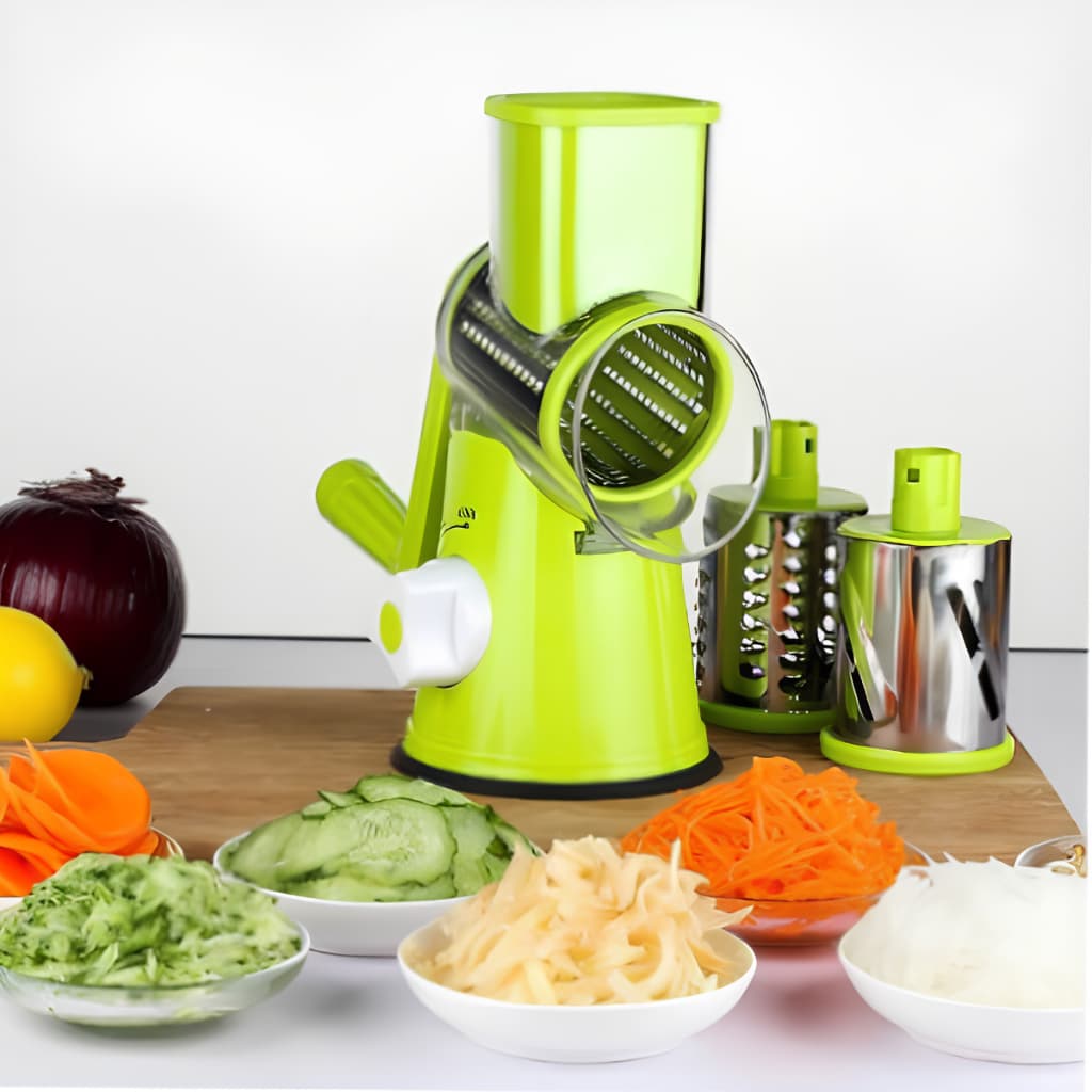 FATIADOR Manual de Legumes Giratório Multiuso Inox 3 em 1 - BP-15014