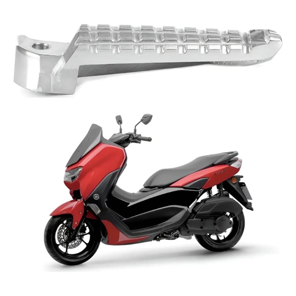 Pedaleira Traseira Nmax 160 2018 A 2025 Lado Esquerdo Moto