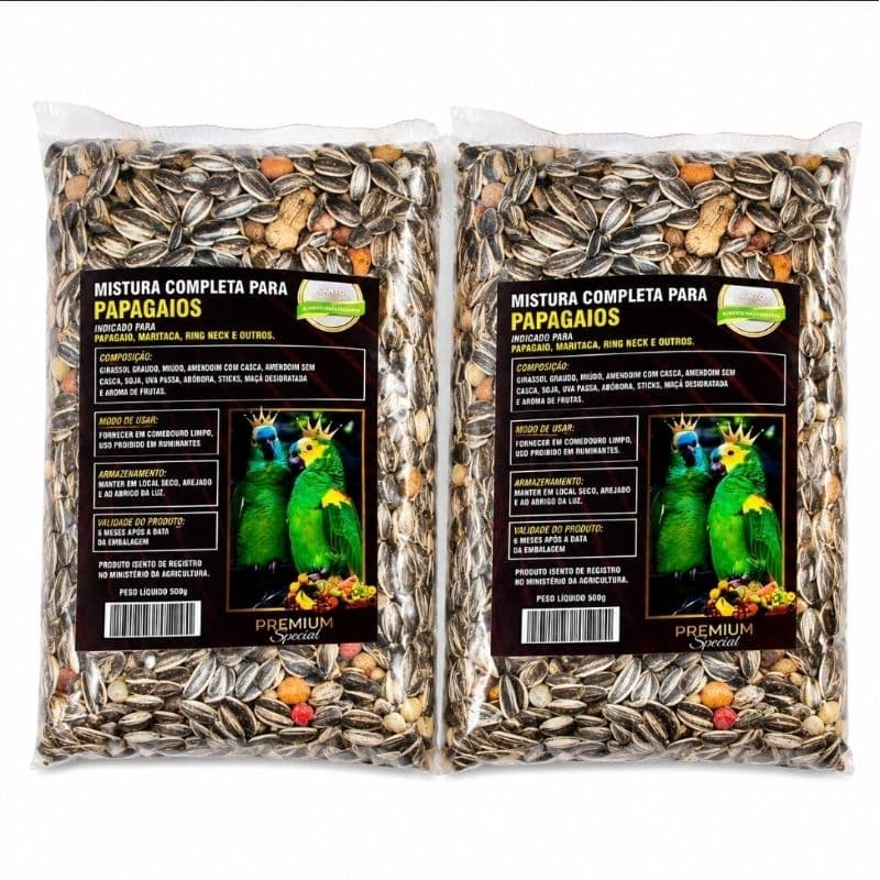 2 Mistura de Papagaio 500g Cada