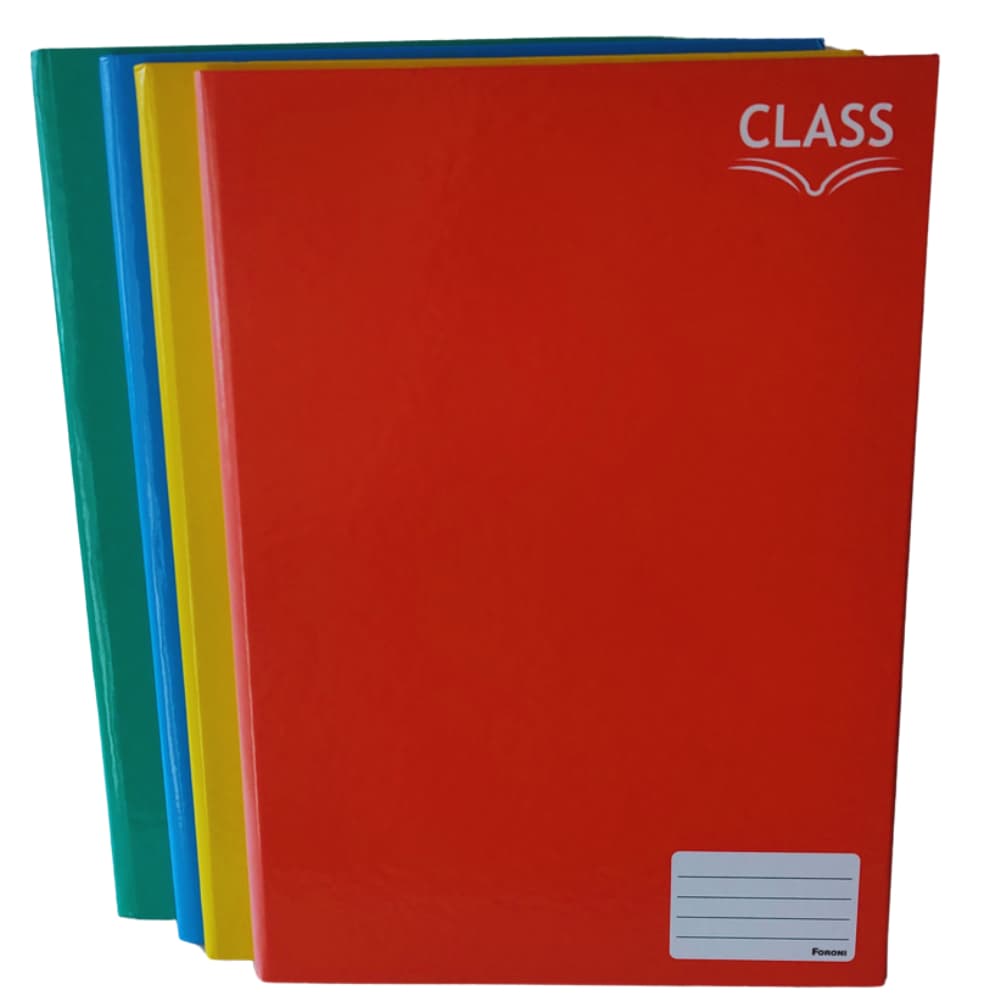 Caderno Brochurão 48 Fls Class - Pautado Capa Dura - Foroni - Caderno Brochura Universitário Costurado