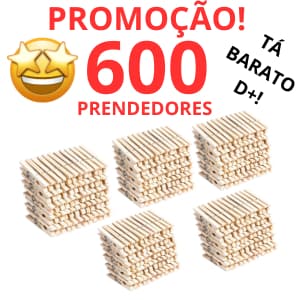 PRENDEDOR ROUPA 600 UNIDADES MADEIRA VARAL PROMOÇÃO / GRAMPO DE ROUPA 7CM PREGADOR DE MADEIRA KIT 600 UNIDADES FORTES