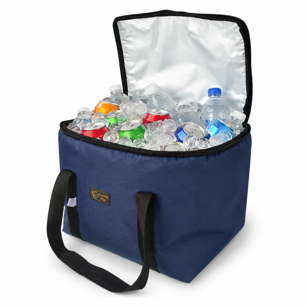 Bolsa Mochila Térmica Para Pesca Camping Azul Marinho 40L