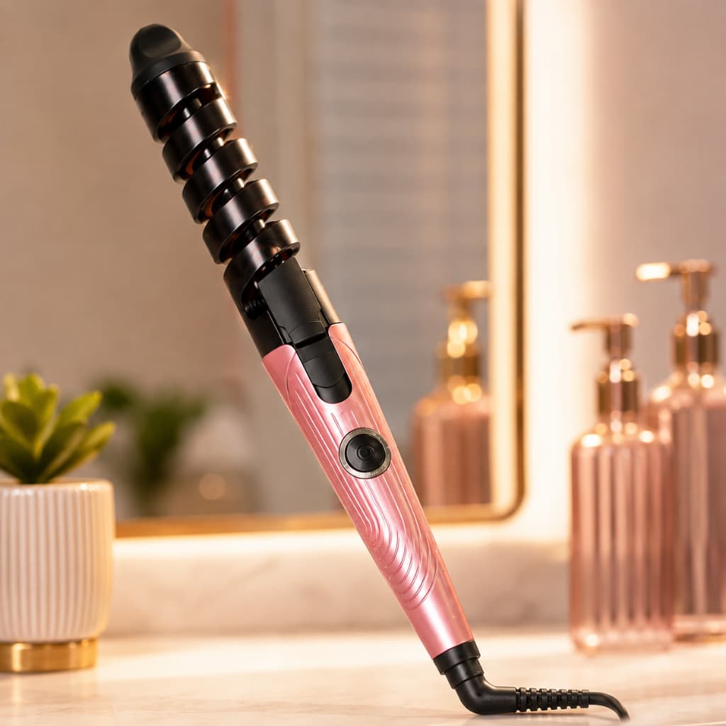 Modelador de Cachos Cerâmico 30W Bivolt Babyliss Cacheador de Cabelo Profissional Anti Frizz Cabo 360°