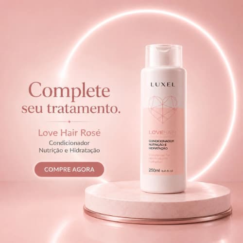 Condicionador Nutrição e Hidratação para Cabelo Seco e Danificado Antifrizz Luxel 250ml
