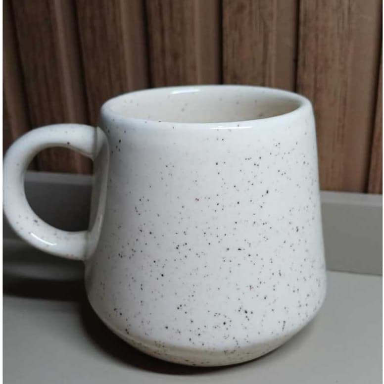Jogo 6 Xicara Caneca Bojuda Cosmos 300ml Ceramica Café Chá Chocolate Quente Kit Caneca Oval Cosmos