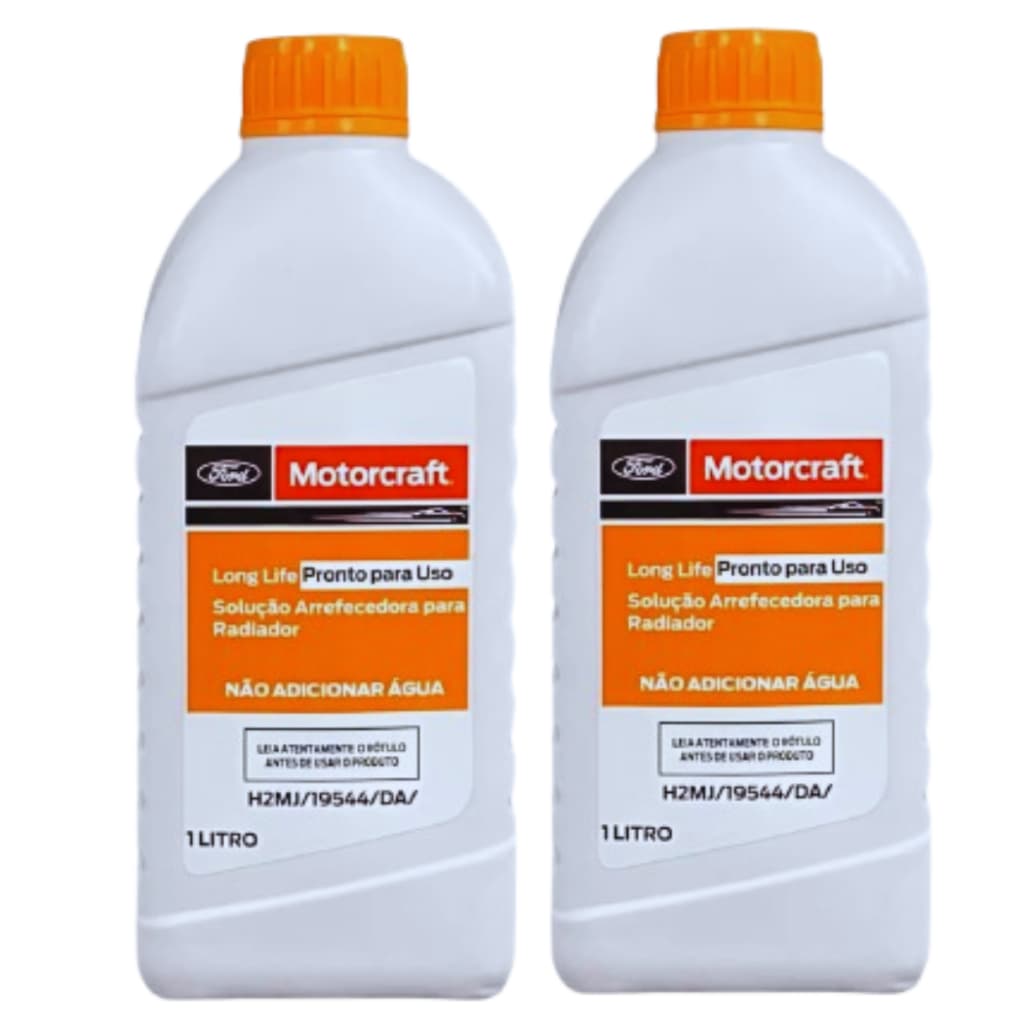 Kit 2 Aditivo Para Radiador Long Life Pronto Para Uso Motorcraft 1l - Laranja