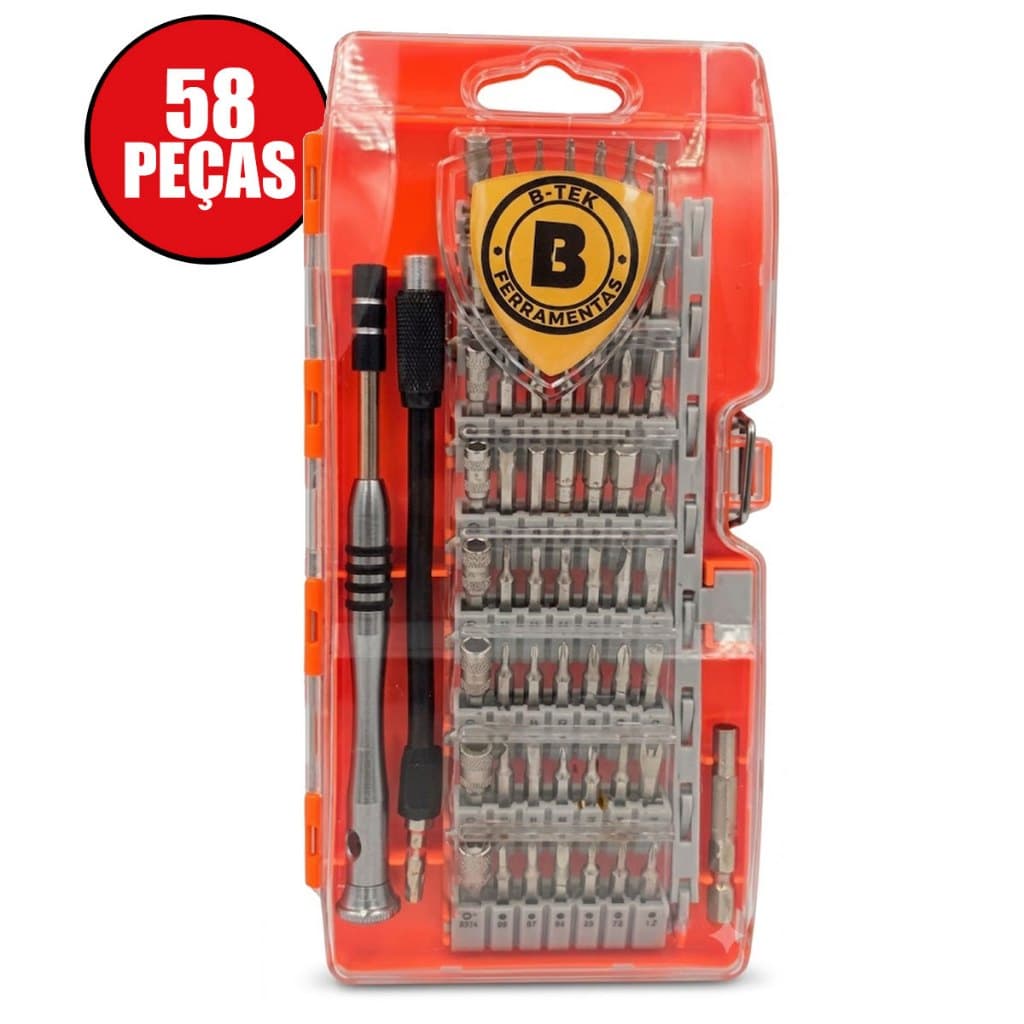Kit Jogo De Chaves Multiuso 58 Em 1 Mini Ferramentas Chave De Fenda Philips Precisão Portátil Compacto