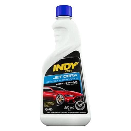 Cera Líquida Automotiva Indy Cryl Jet Cera 500ml | Brilho Rápido para Carro