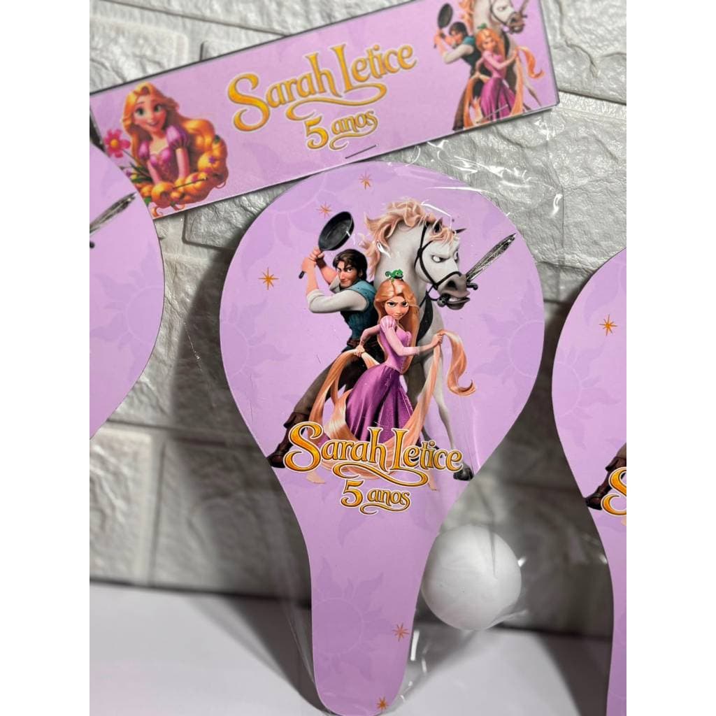 Raquete Personalizada Enrolados Lembrancinha Para Aniversario