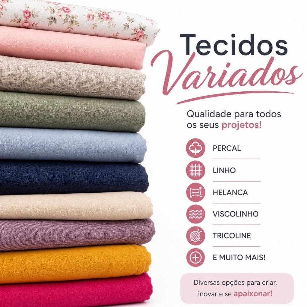 Tecidos Diversos - tecidos de otima qualidade /não enviaremos com defeito / a pertir de 1 metro - queima de estoque.