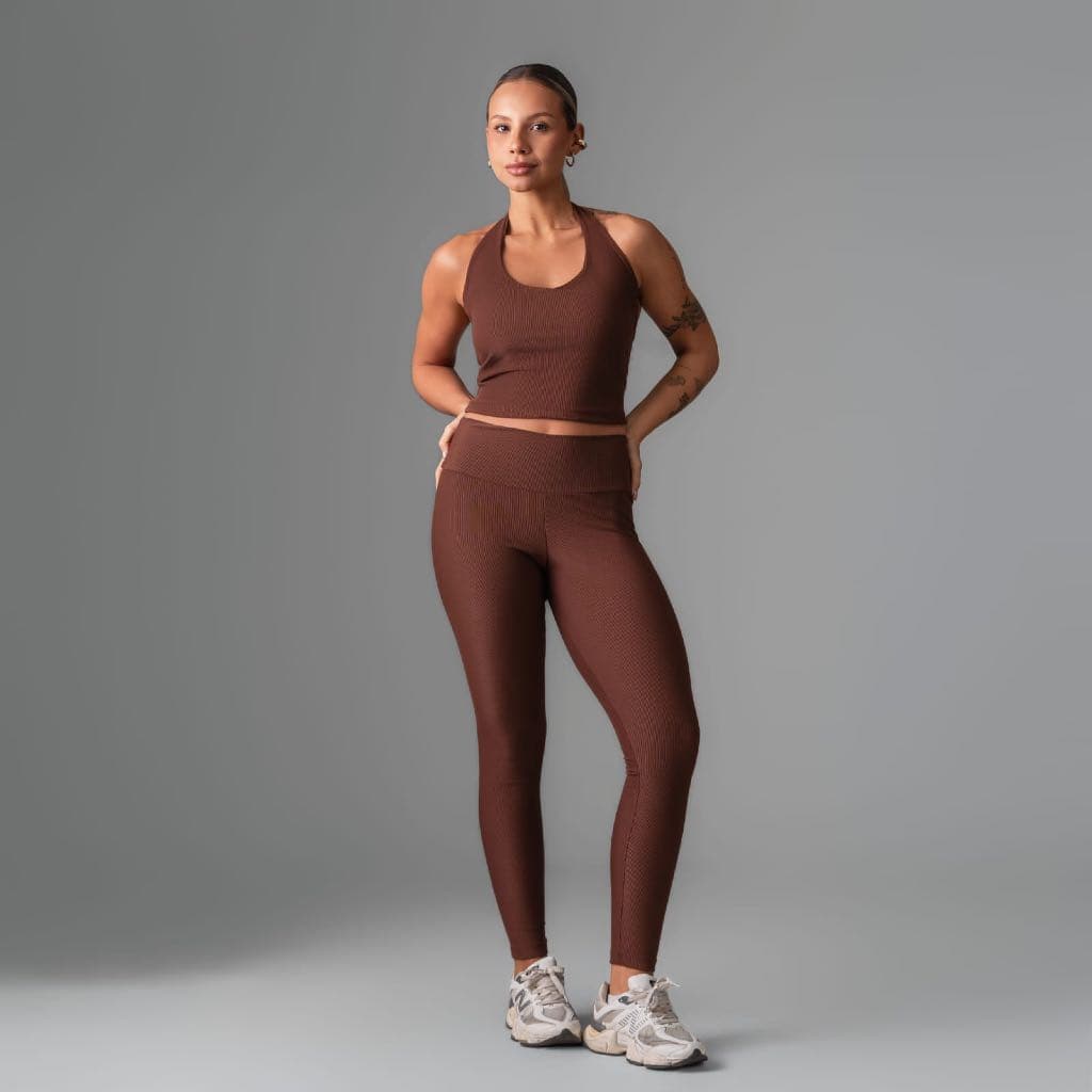 Conjunto Fitness Feminino Academia Top + Legging Cintura Alta Sem Costura torres fitwaer