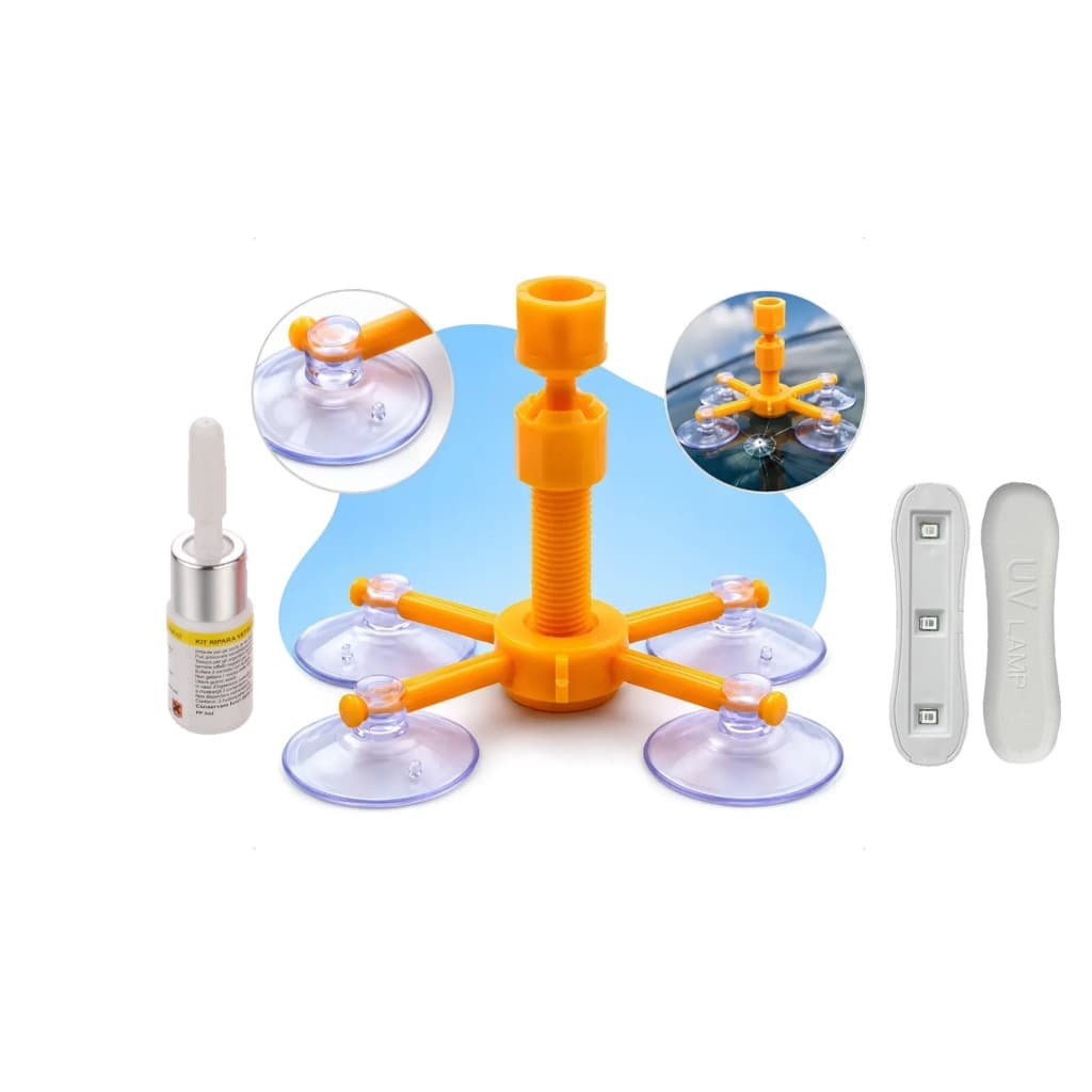 Kit Reparador De Parábrisa Trincado Vidros Resina