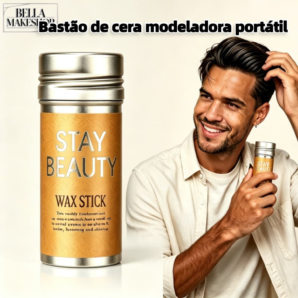 75g Bastão De Cera Wax Stick Modelador Capilar Masculino Controle Fios Soltos Portátil Produtoviagemmasculino