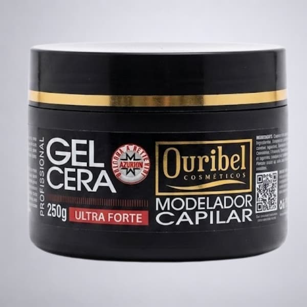 Gel Modelador Capilar Cera Ouribel Ultra Forte Fixação Alta Definição Finalização Penteados