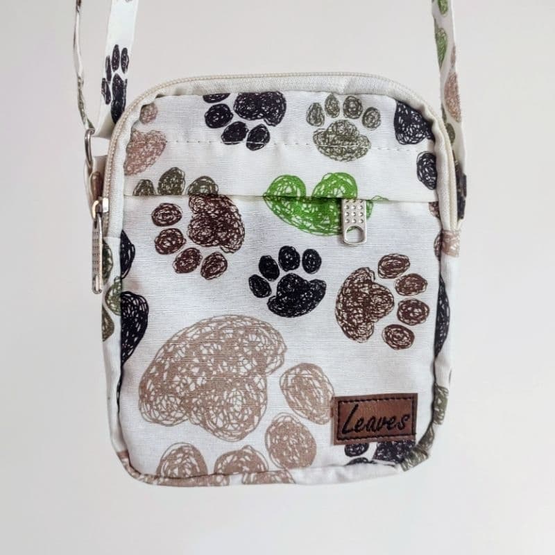 Bolsa de Ombro Shoulder Bag Estampado Patas