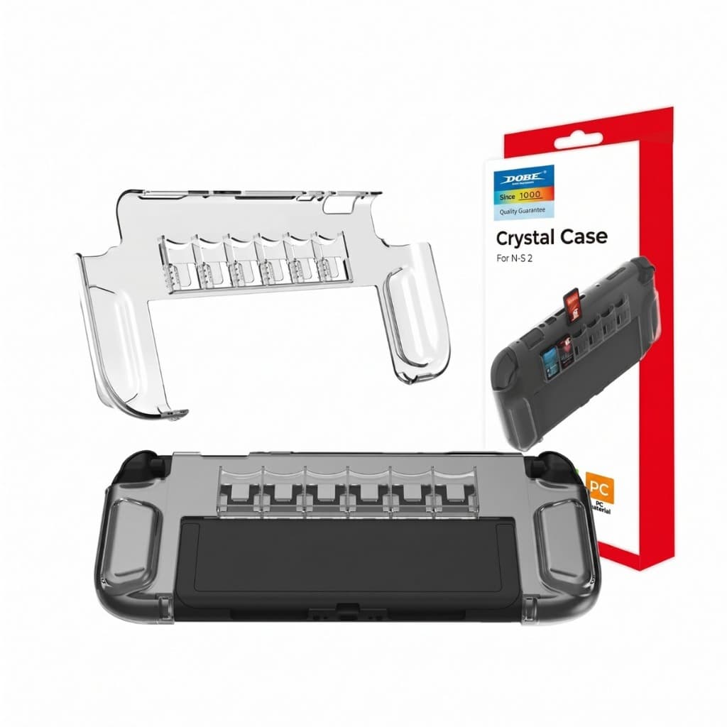 Capa Cristal Case Transparente Rígida Policarbonato Resistente Protetora para Nintendo Switch 2 Ns2