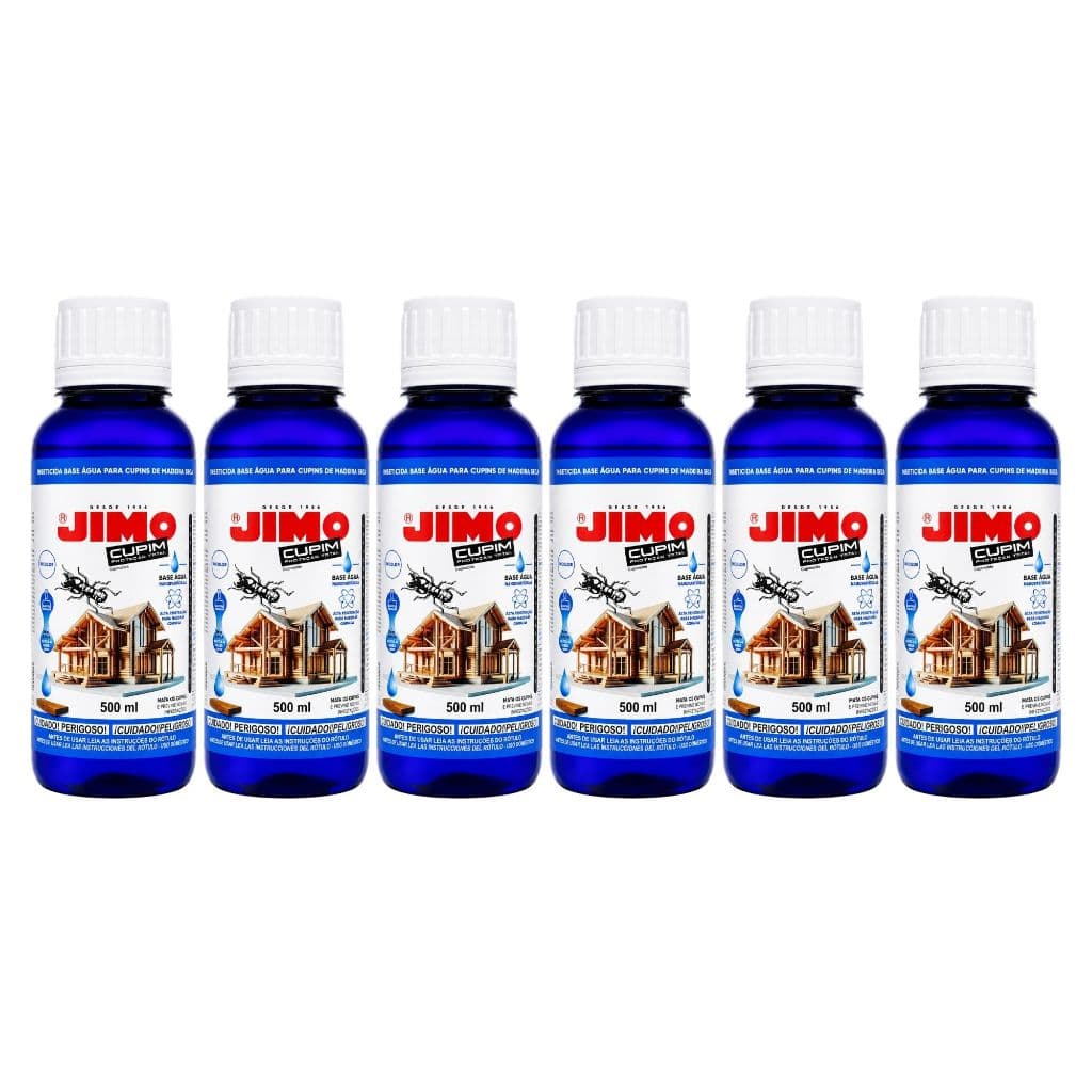 Mata Cupim Base de Água e Incolor Para Madeiras 3 litros 6un