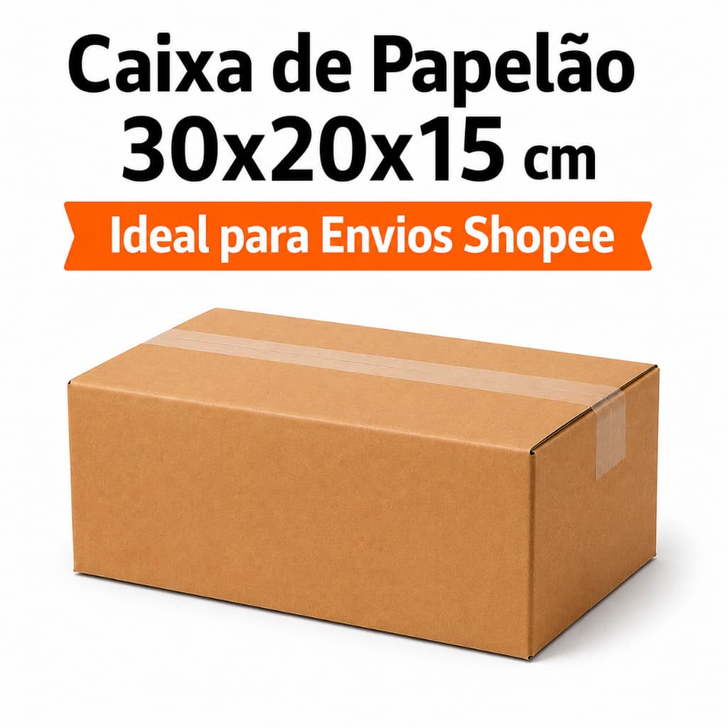 Kit 100/50/25 caixas de Papelão  30x20x15 Para Correios - Sedex e Pac | Embalagem Reforçada para Envio