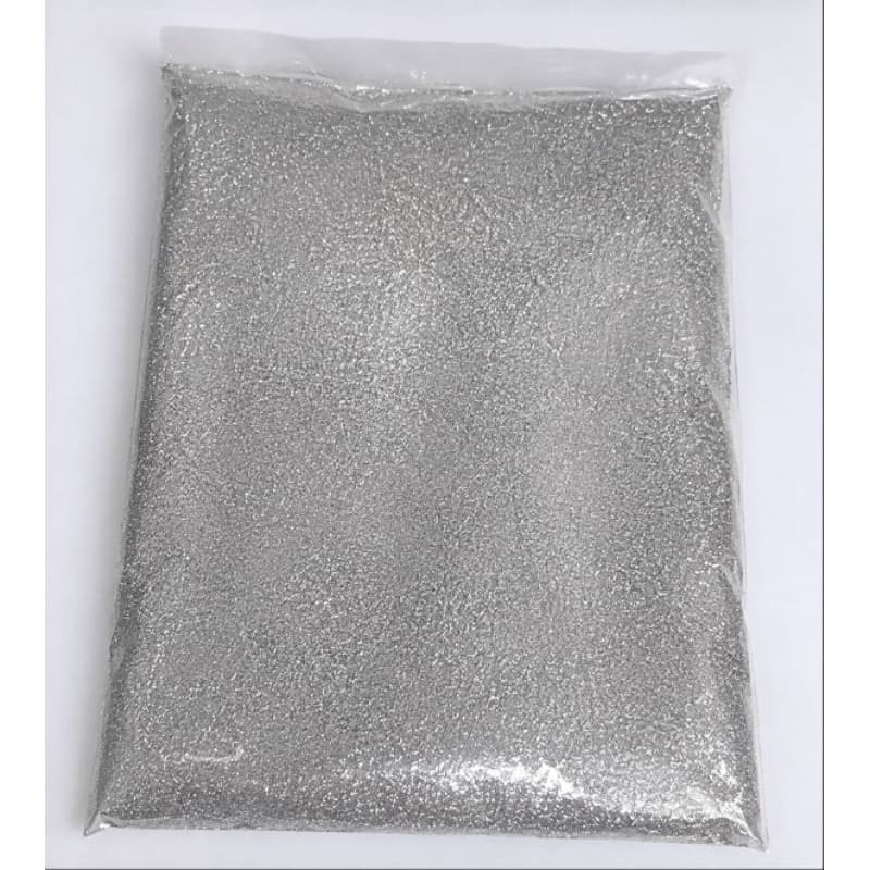 Gliter em Pó  PVC 500 Gramas Prata