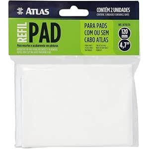 Refil Pad para Recorte e Acabamento em Pintura, Contém 2 unidades, Cor Azul, Atlas.