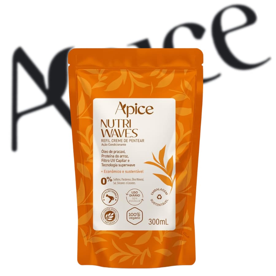 Apice Nutri Waves Refil Creme de Pentear 300ml Todas Curvaturas Condicionante