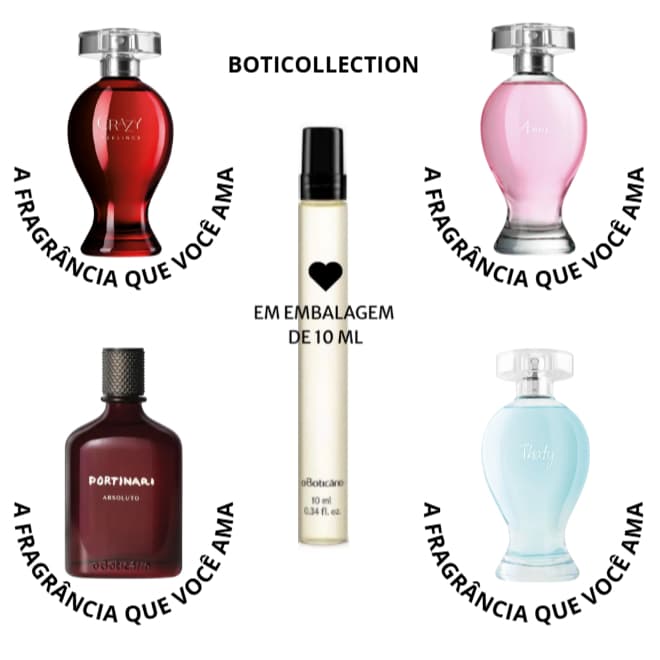 Boticollection - Perfume Feminino Masculino de Bolso 10ml - Anni - Portinari Absoluto - Cecita - Free - Thaty - Crazy Fe