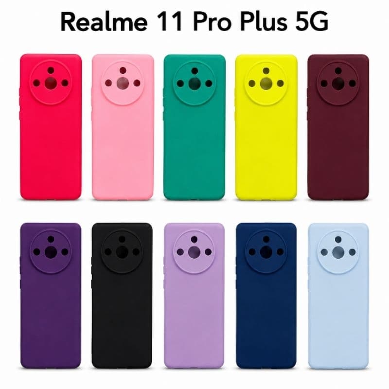 Capa capinha case silicone aveludada Realme 11 Pro Plus