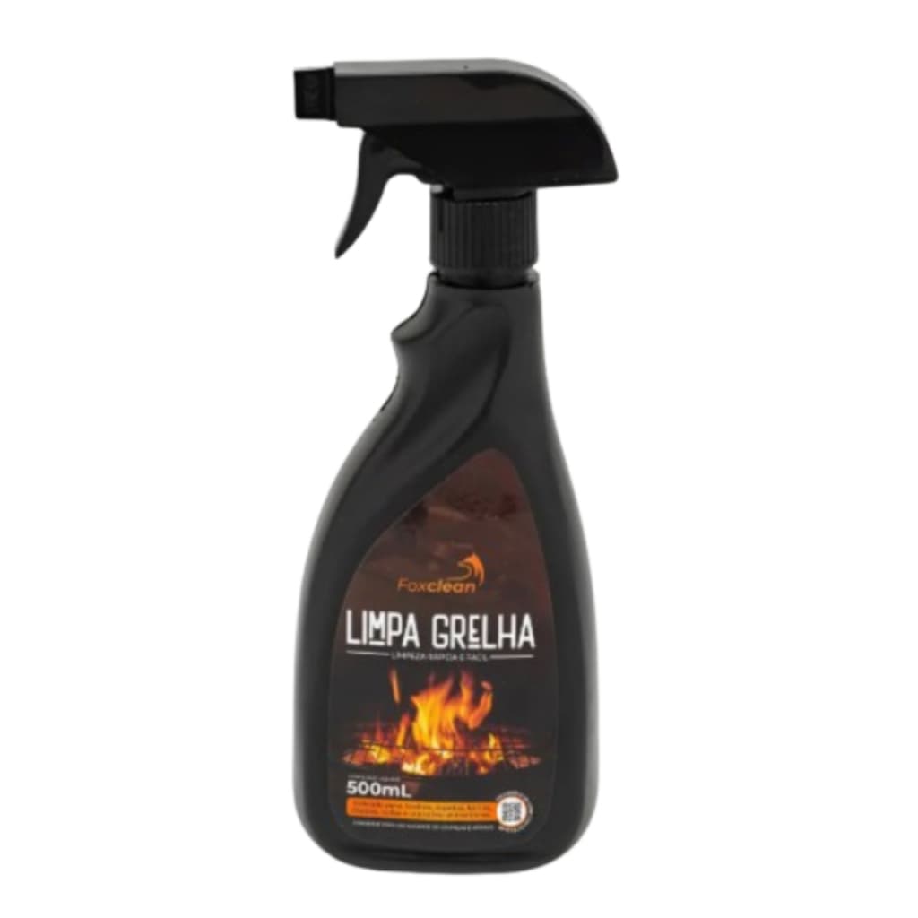 Limpa Grelha Fox Clean 500ml Limpeza De Inox Fácil Desengordurante