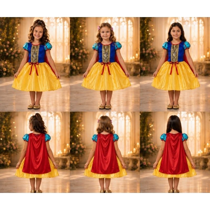 Fantasia da Branca de Neve , fantasia simples, fantasia infantil