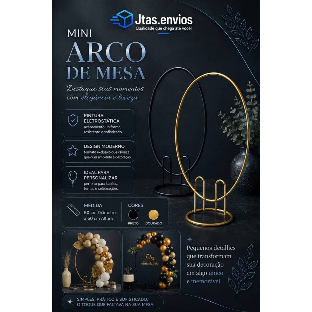 MINI ARCO DE MESA FESTA 50 CM