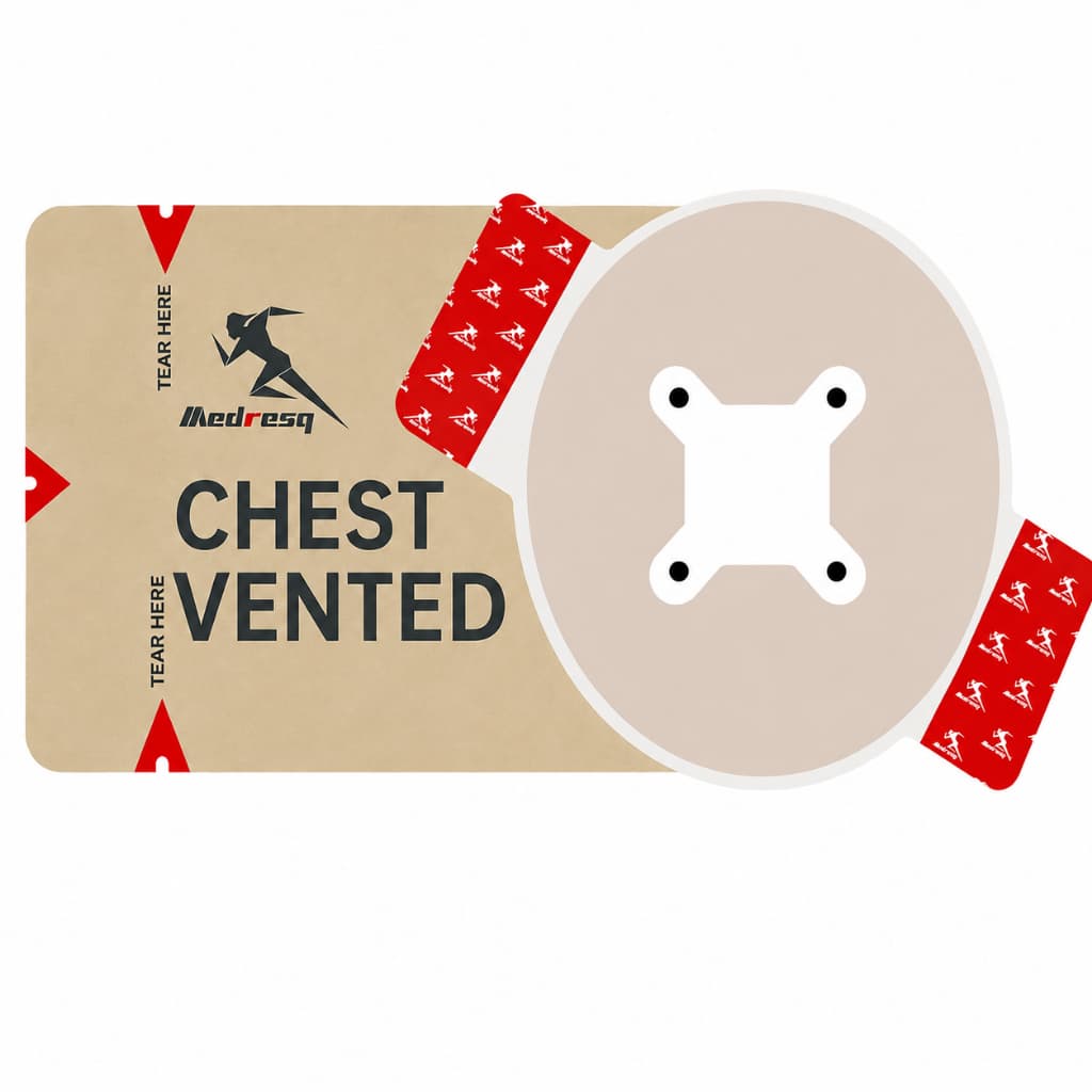 Selo De Toráx Adesivo Valvulado Chest Seal Aph Curativo Oclusivo