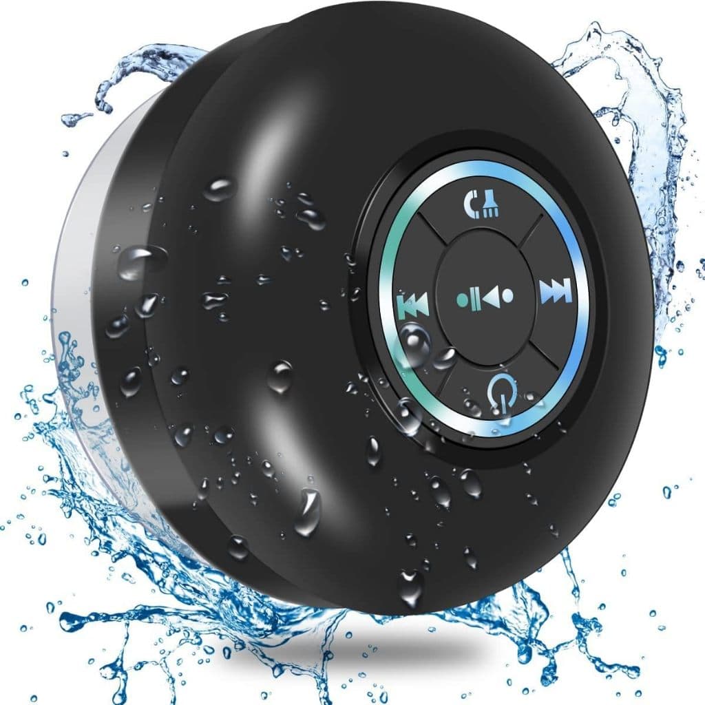 Caixa de Som Bluetooth Para Chuveiro Banheiro Prova D'Água IPX7 TWS LED Rádio FM Sem Fio Android iOS Portátil